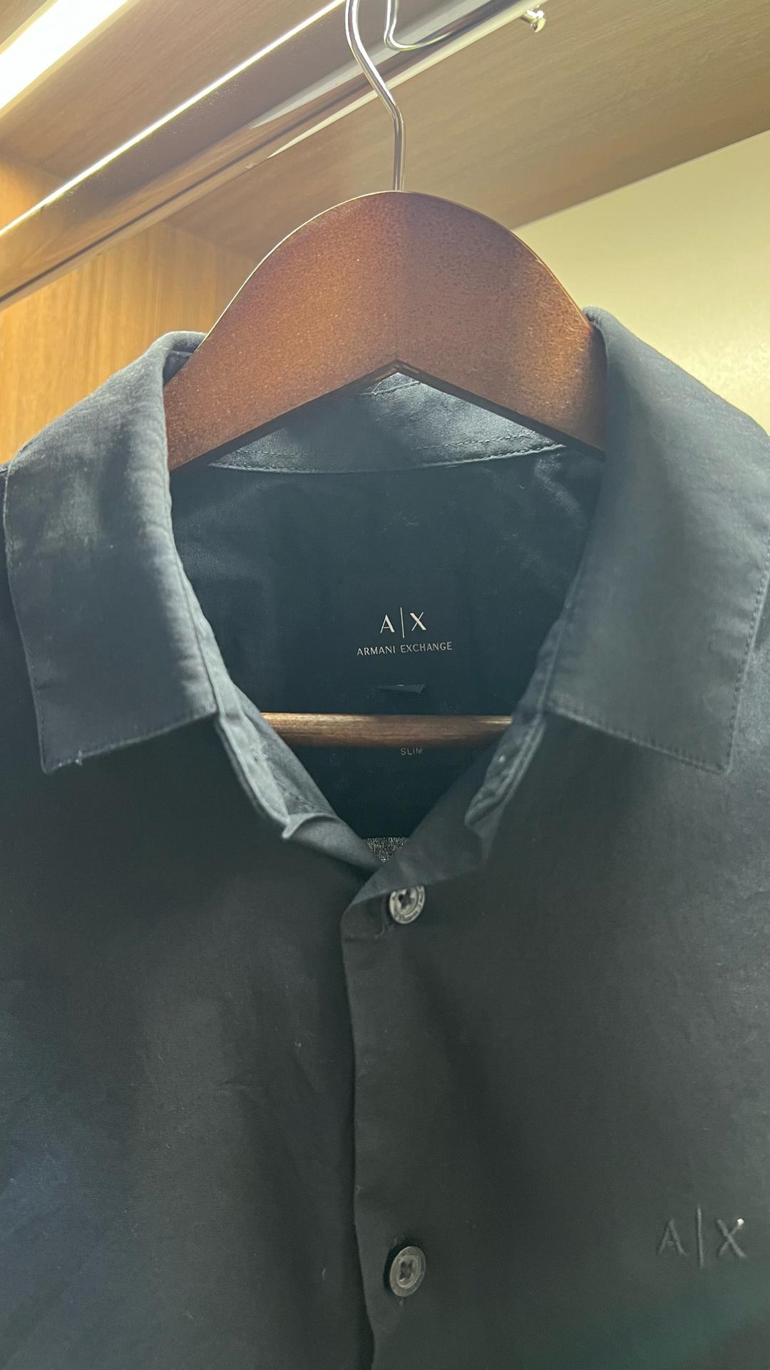 Armani Exchange Черная рубашка — фото 2
