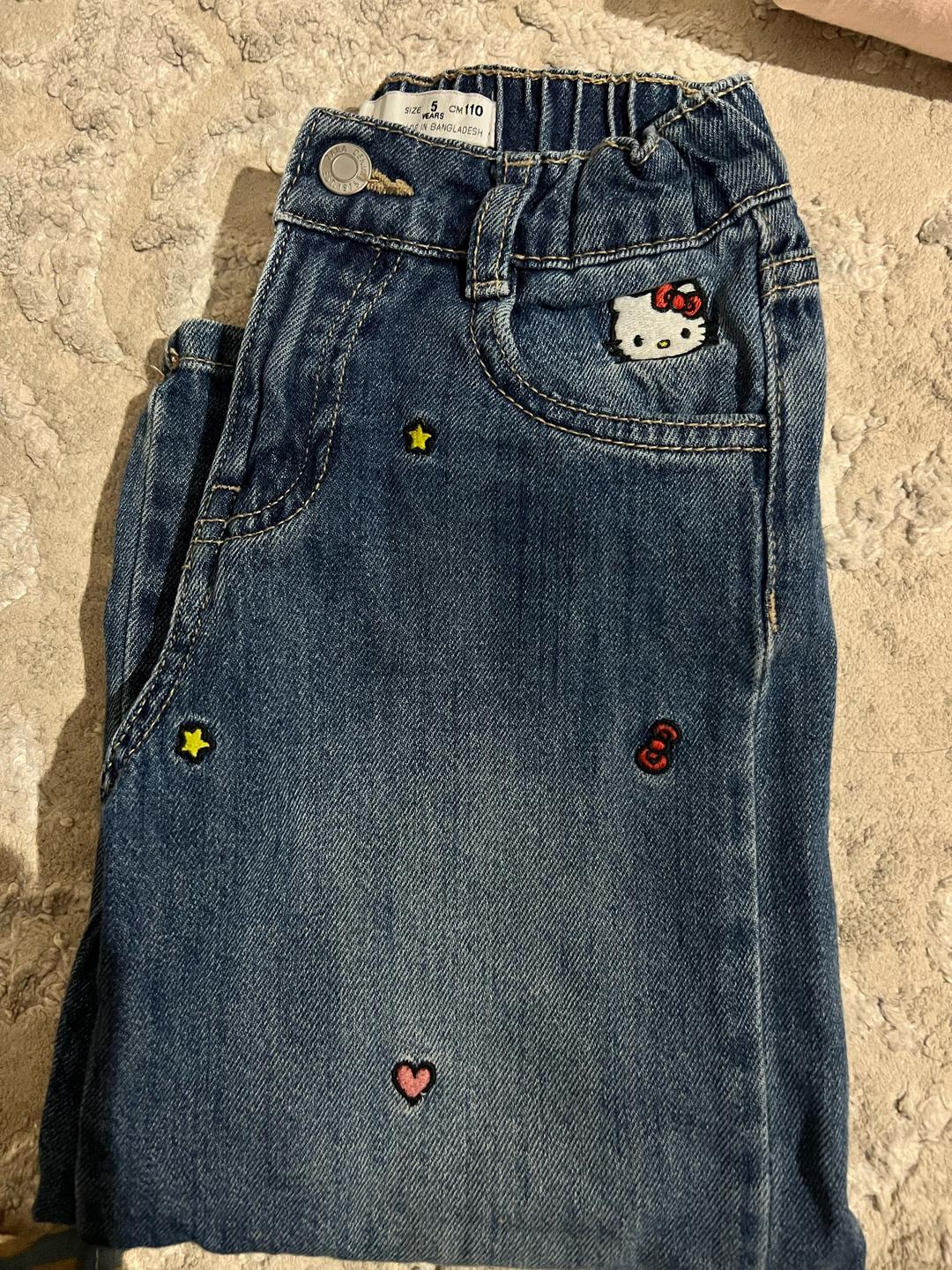 Zara Джинсы Hello Kitty — фото 2