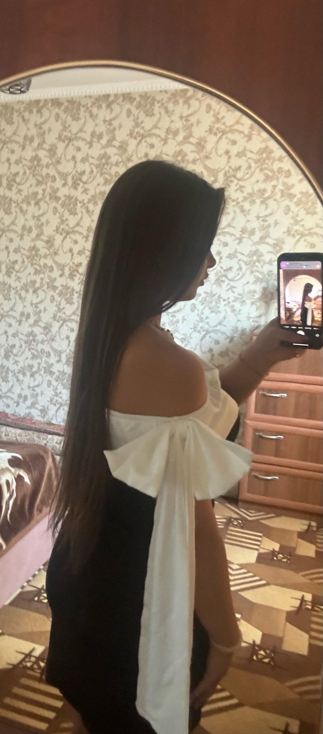 Нет бренда Платье с открытыми плечами и бантом — фото 2