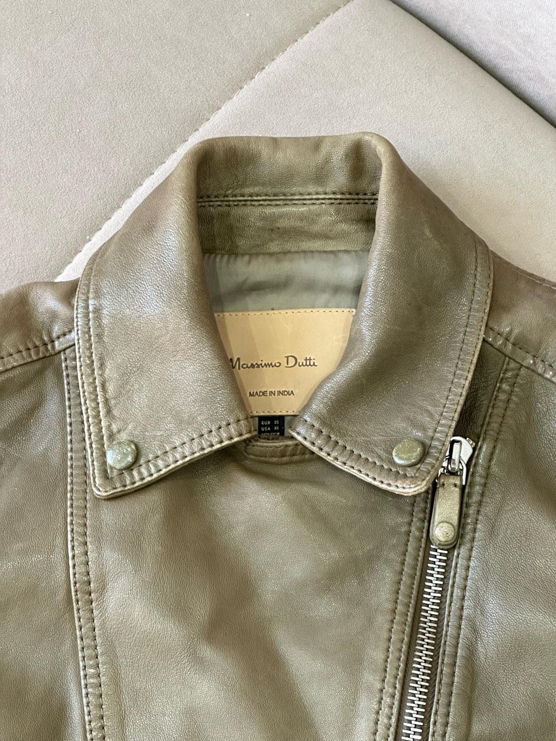 Massimo Dutti Кожаная куртка Massimo Dutti — фото 2