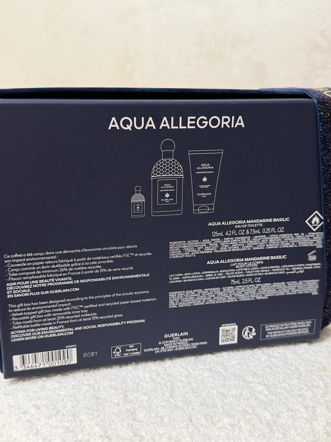 Guerlain Подарочный набор парфюмерии Guerlain Aqua Allegoria Mandarine Basilic — фото 2