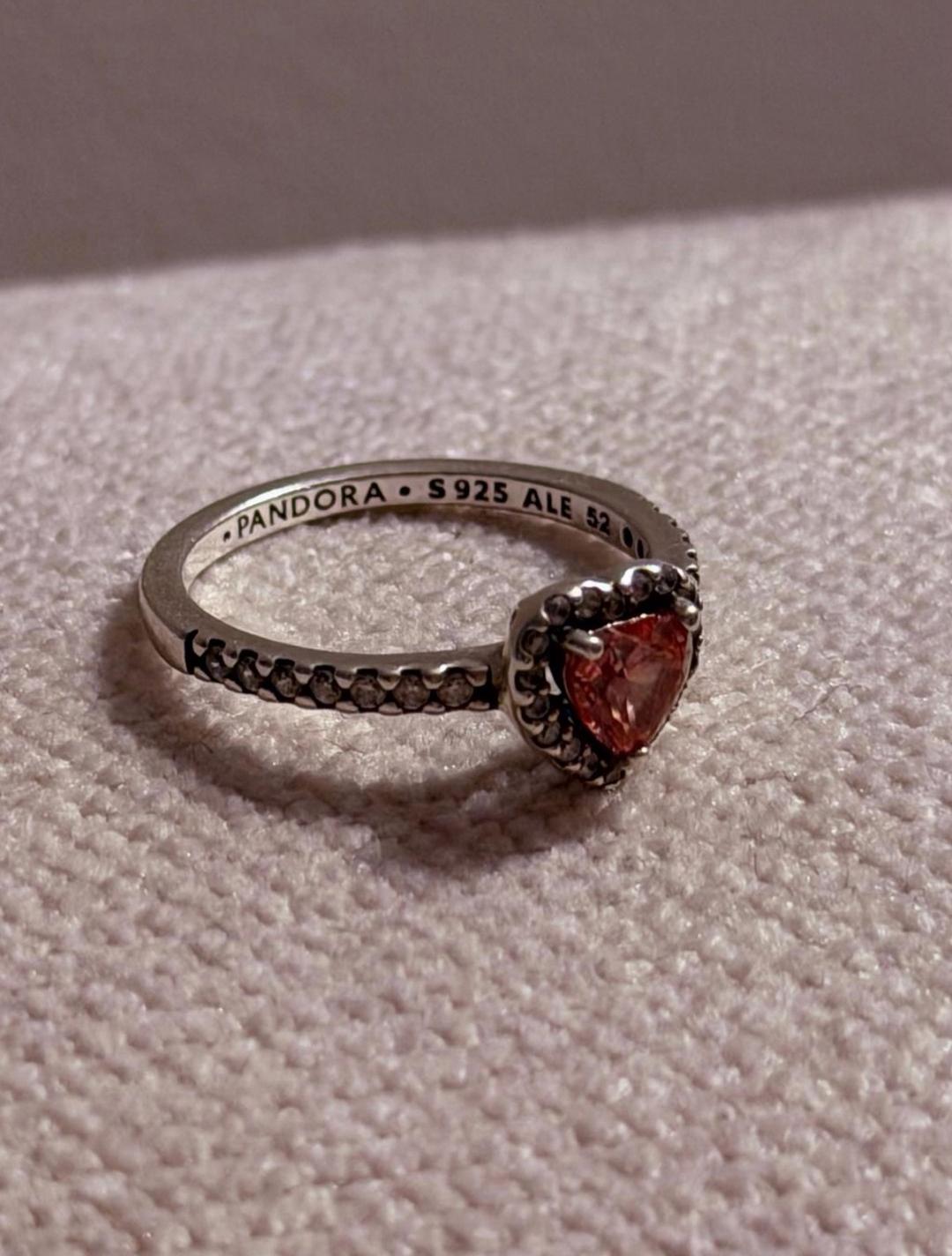 Pandora Кольцо Pandora с сердцем — фото 2