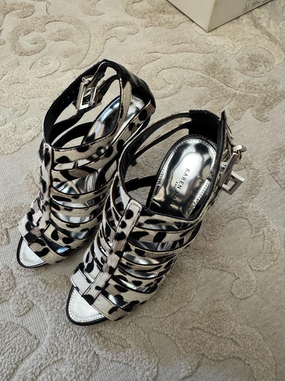 Karen Millen Karen Millen леопардовые босоножки (leopard print) — фото 2