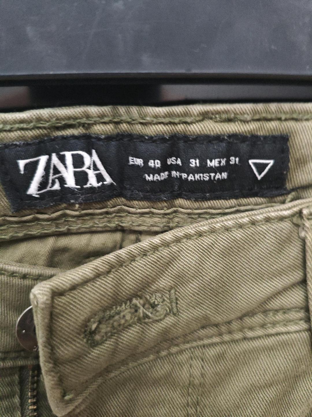 Zara Брюки Zara цвета Хаки — фото 2