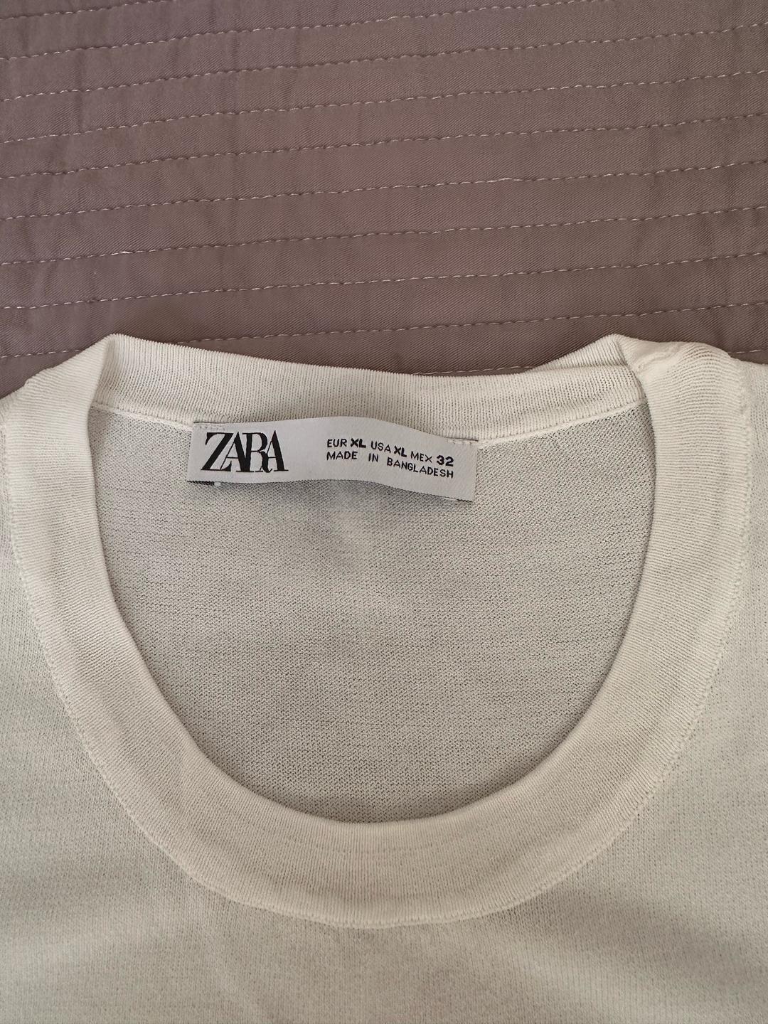Zara Zara белая кофта-футболка M-L — фото 2