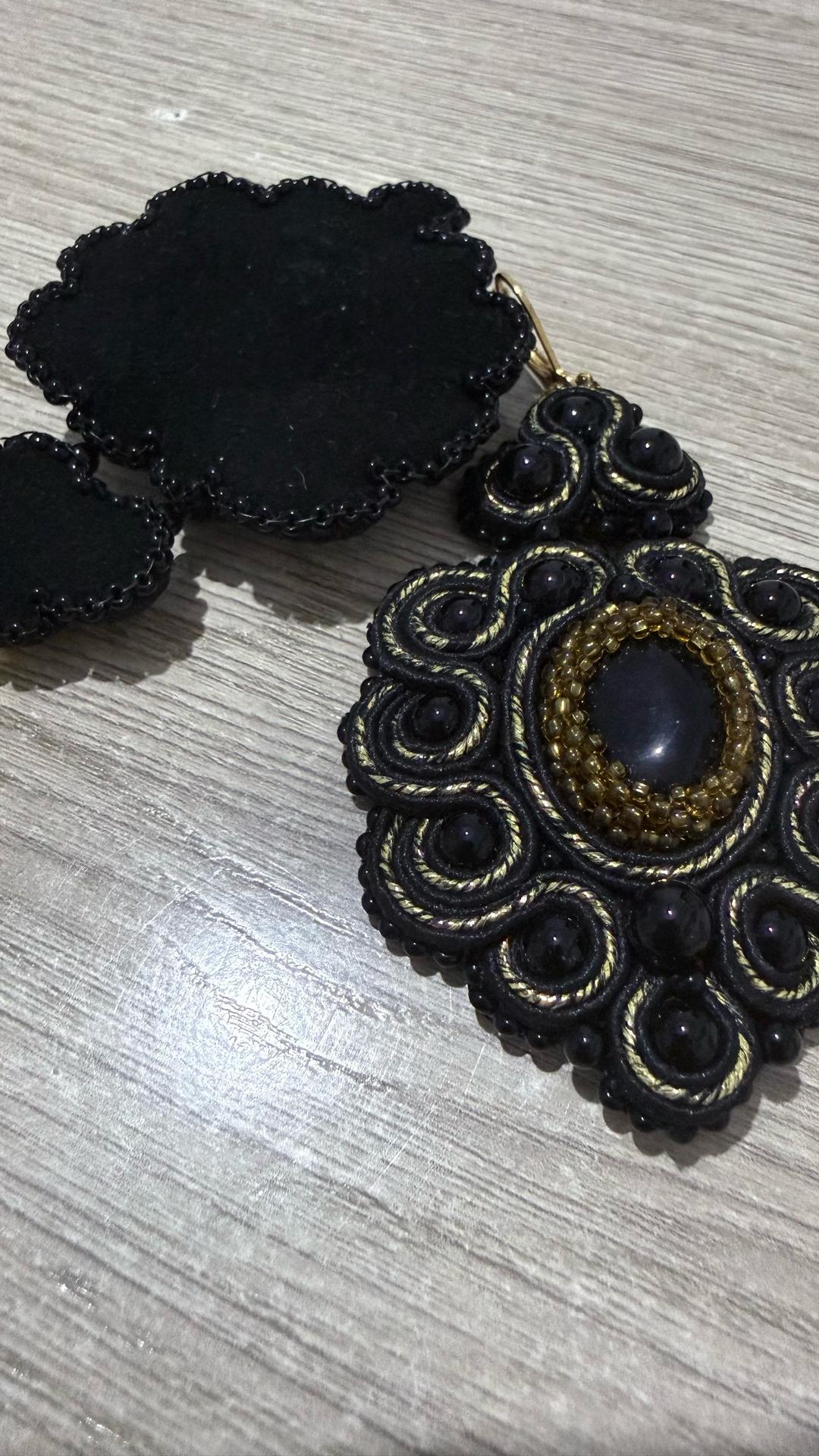 Handmade (ручная работа) Серьги сутажные ручной работы — фото 2