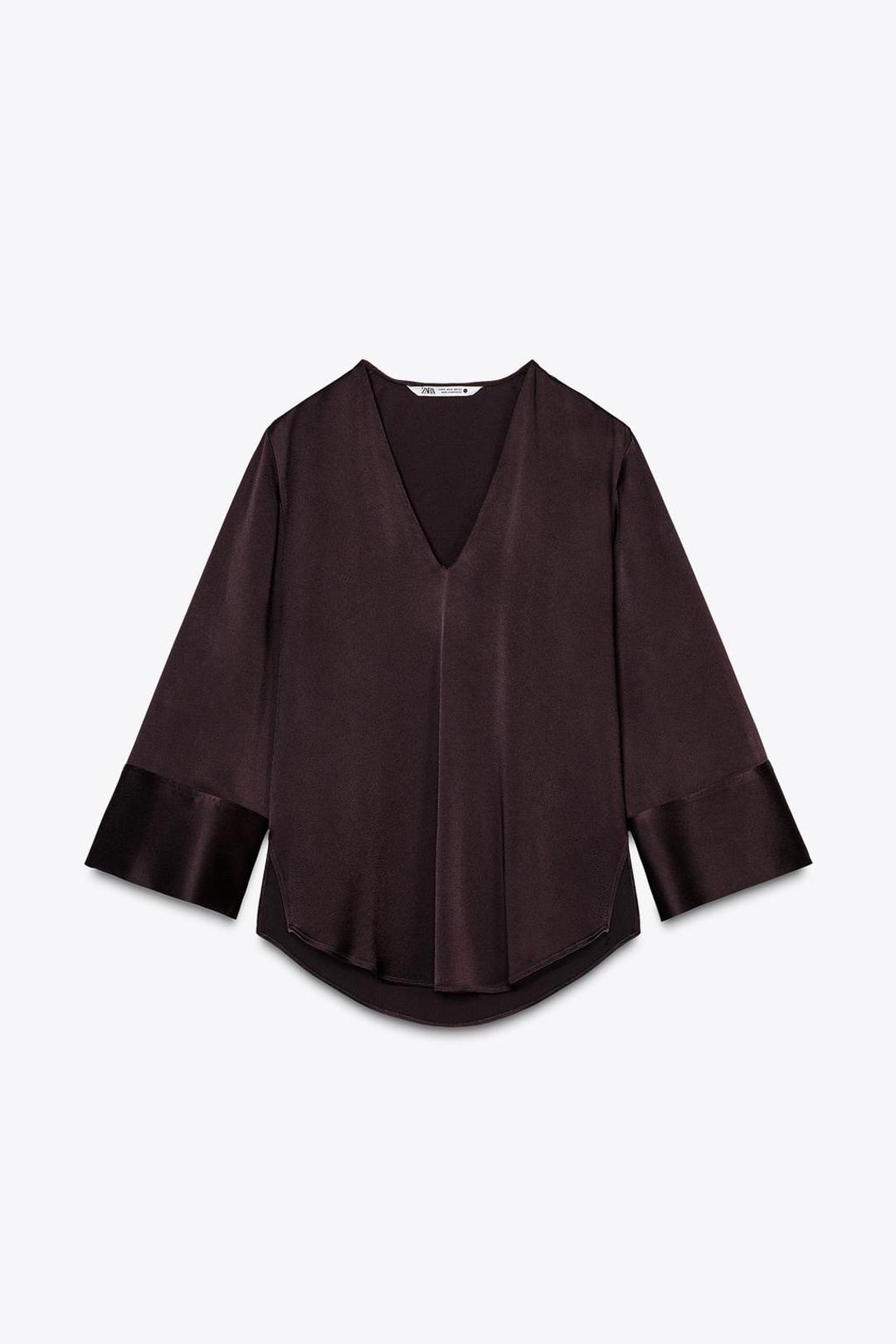 Zara Атласный топ — фото 2