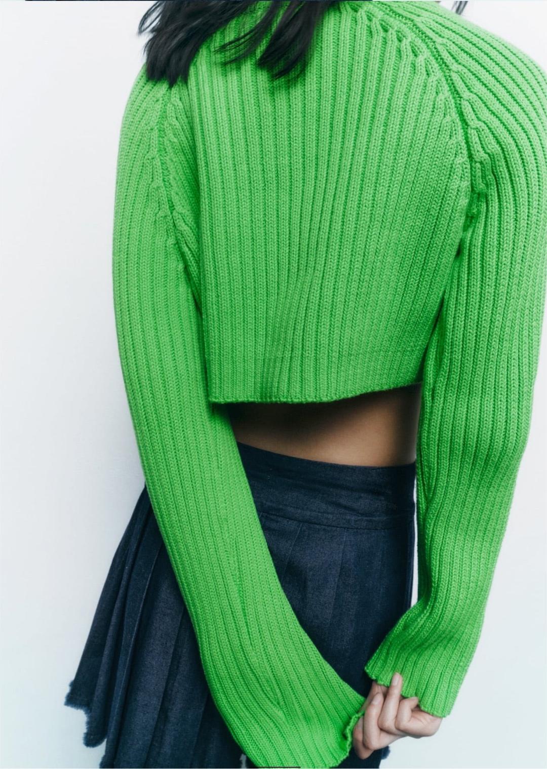 Zara Zara Кроп свитер — фото 2