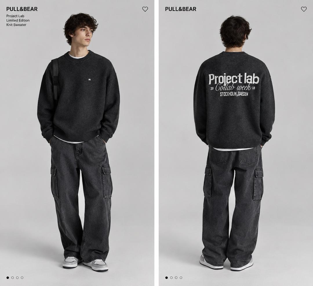 Pull & Bear Вязанный свитер Pull&Bear из лимитированной колекции — фото 2