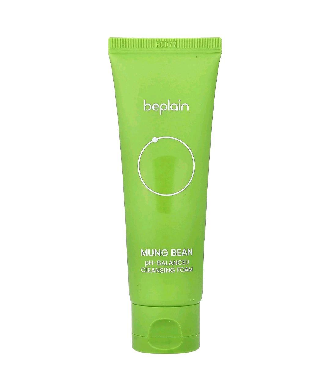 BEPLAIN пенка для умывания Beplain Mung Bean pH-Balanced Cleansing Foam 80ml — фото 2