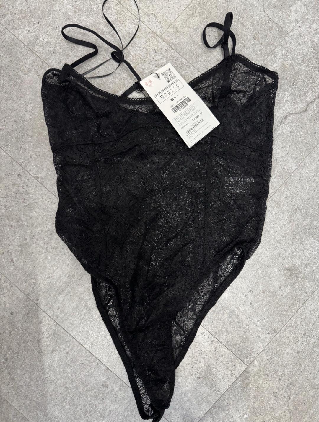 Zara Zara Боди из кружева — фото 2