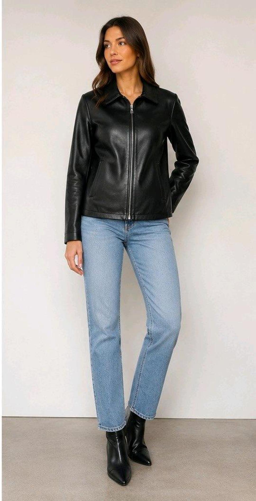 Нет бренда Новая кожаная куртка L-XL (Германия) — фото 2