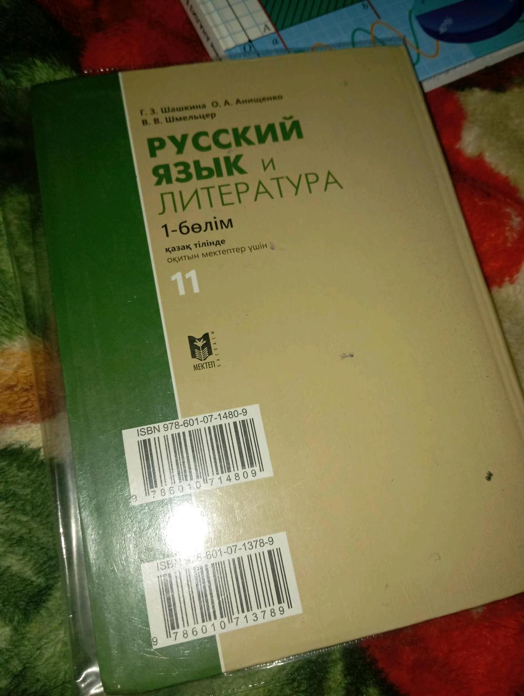 Г.З.шашкина Кітап русский язык и литература 1-бөлім — фото 2
