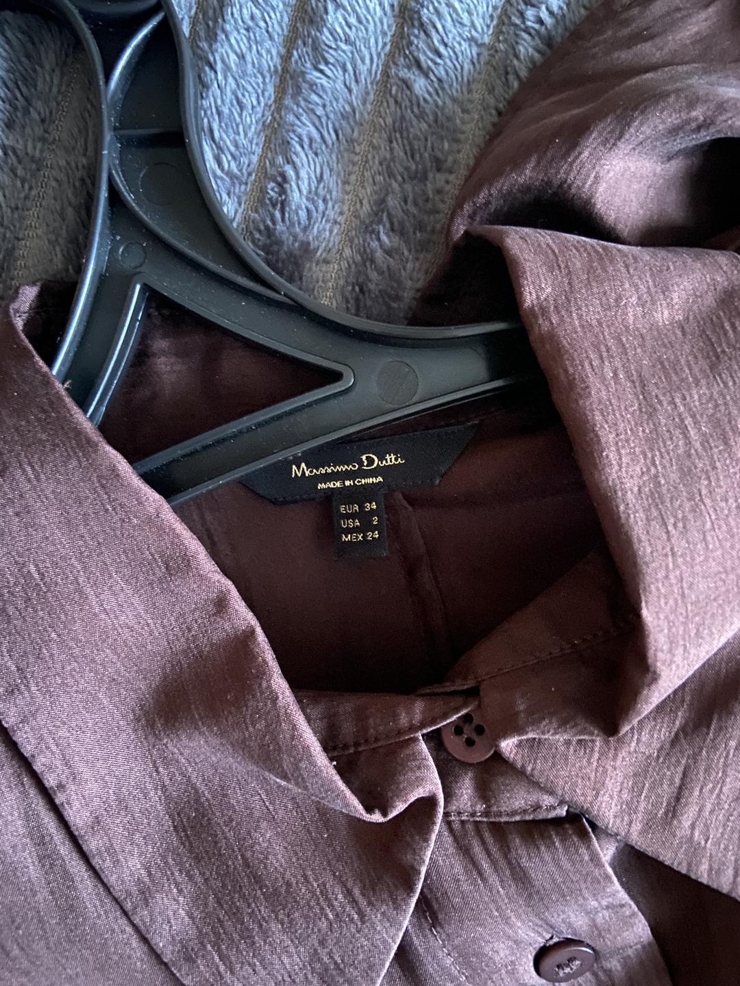 Massimo Dutti рубашка из шёлка  — фото 2
