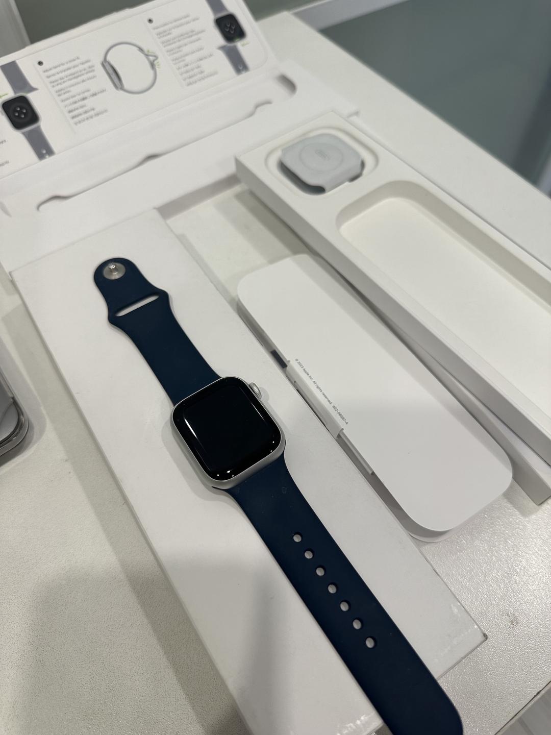Apple Смарт-часы Apple Watch Series 9GPS S/M 41 мм серебристый-синий — фото 2