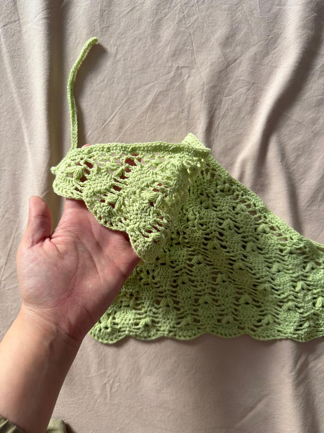 Handmade (ручная работа) Вязаная косынка — фото 2