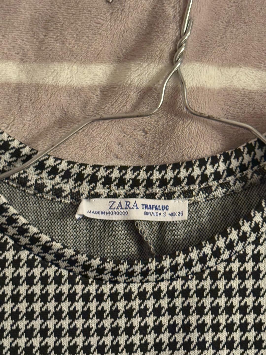 Zara платье ZARA в клетку гусиная лапка — фото 2