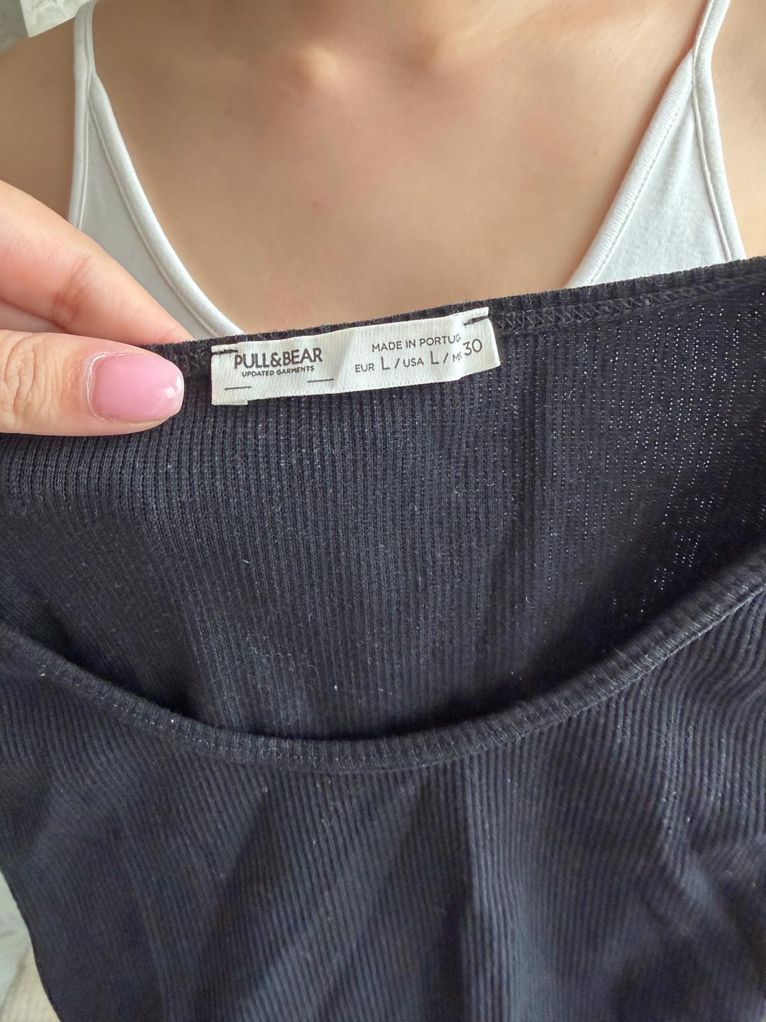 Pull & Bear Чёрное платье Pull&Bear — фото 2