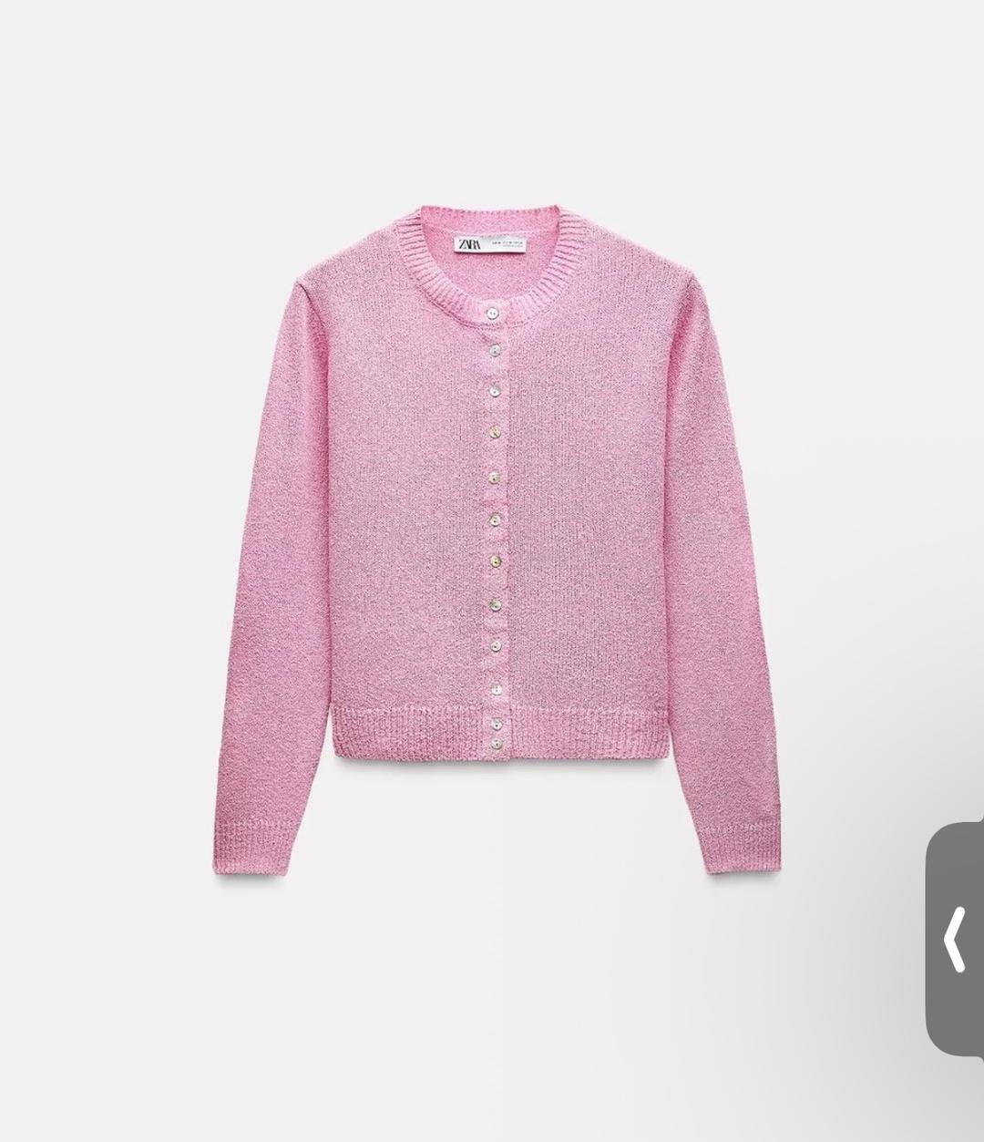 Zara Кардиган ZARA розовый — фото 2