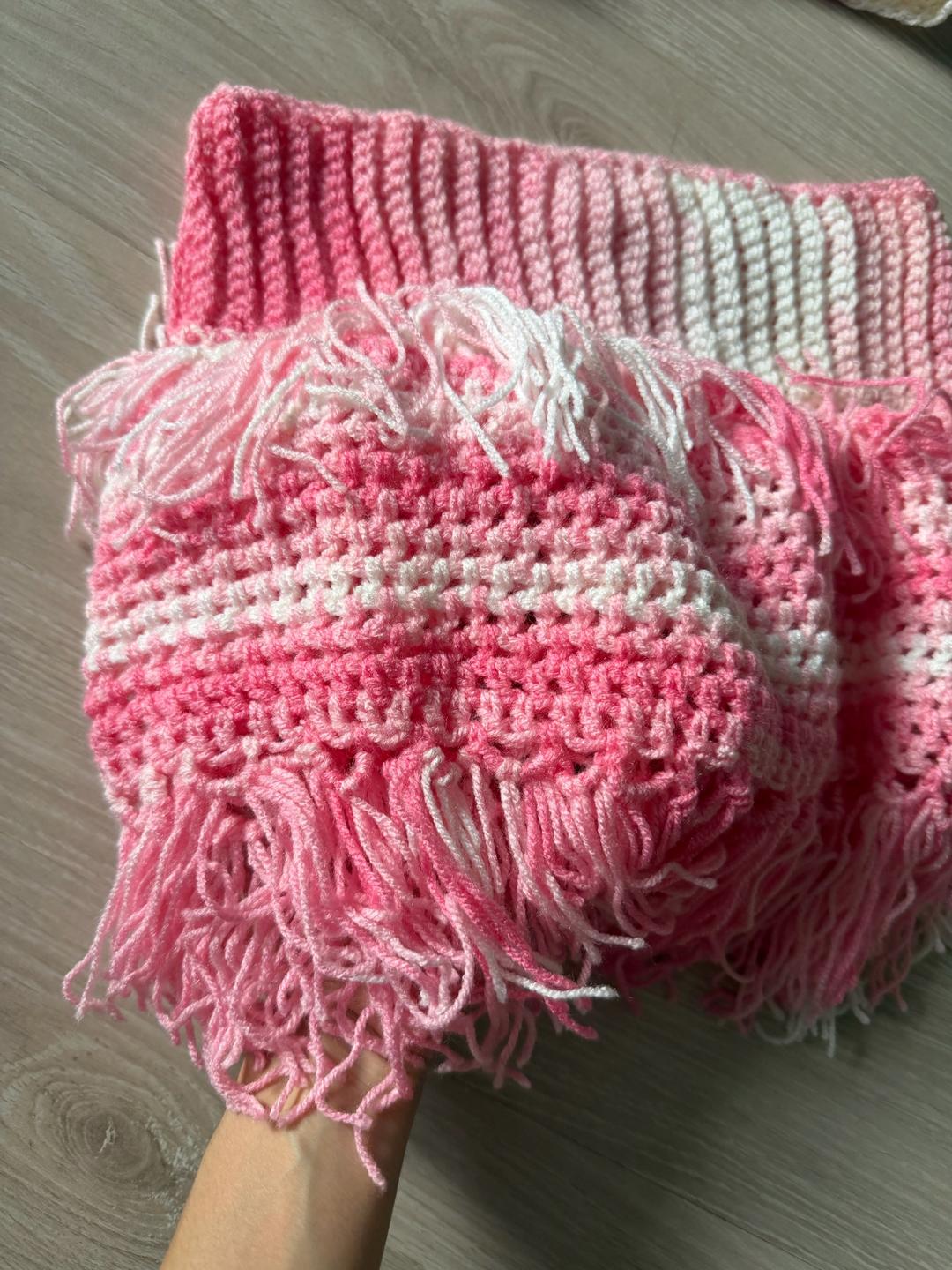 Handmade (ручная работа) Вязанный костюм Топ Юбка двойка — фото 2