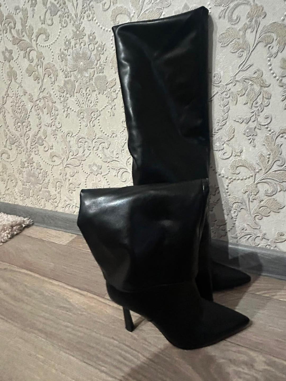 Zara Сапоги на шпильке — фото 2