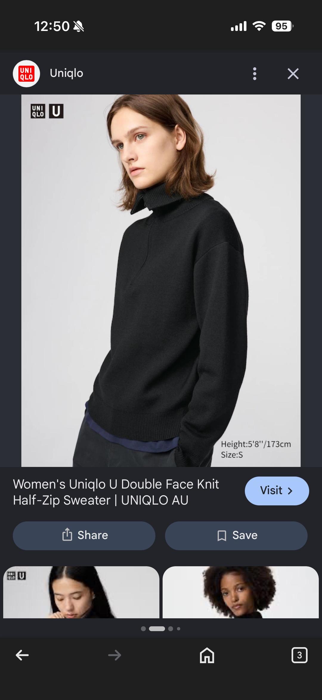 Uniqlo Свитер Uniqlo на молнии — фото 2