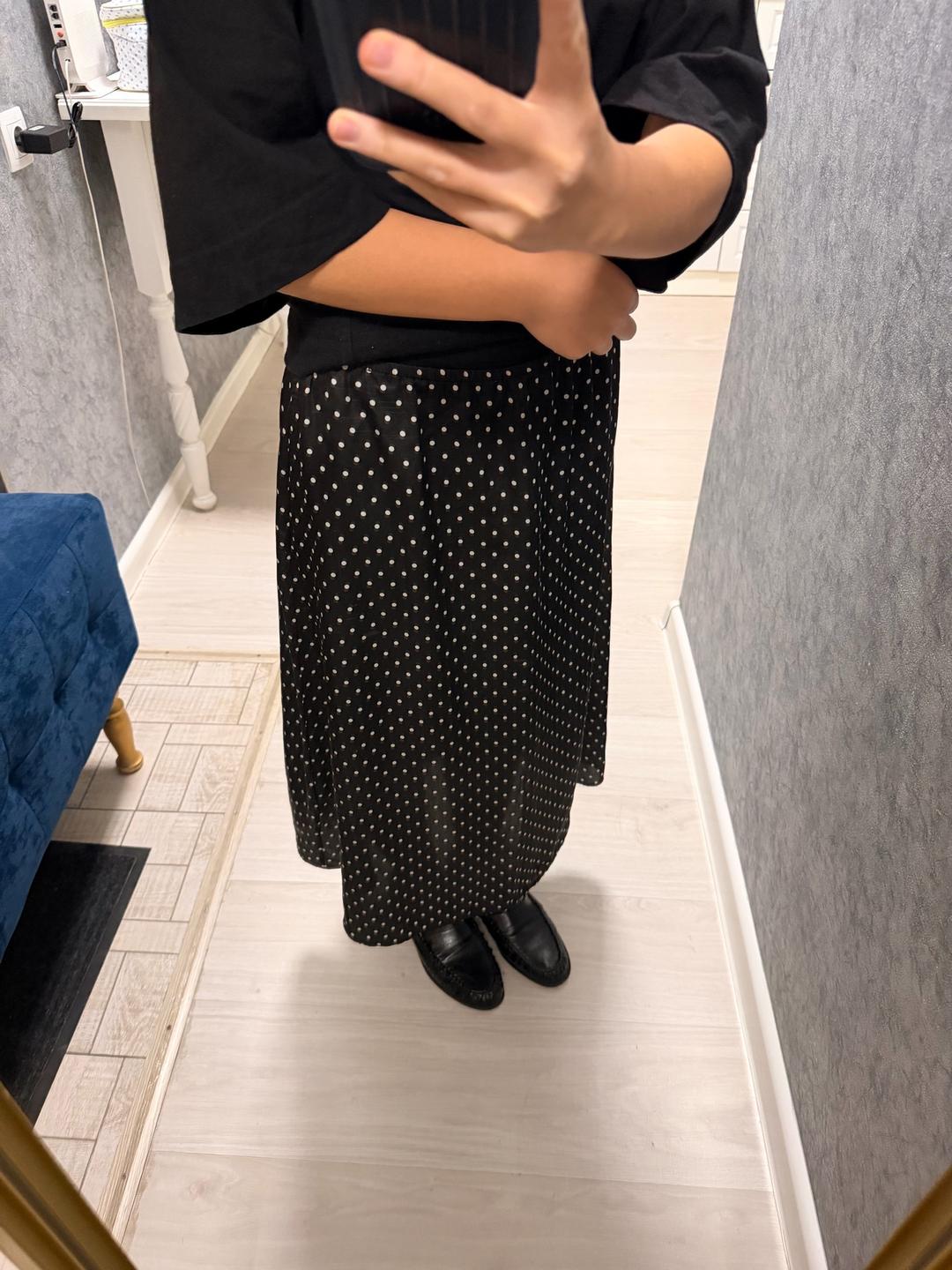 Zara Юбка в горошек — фото 2