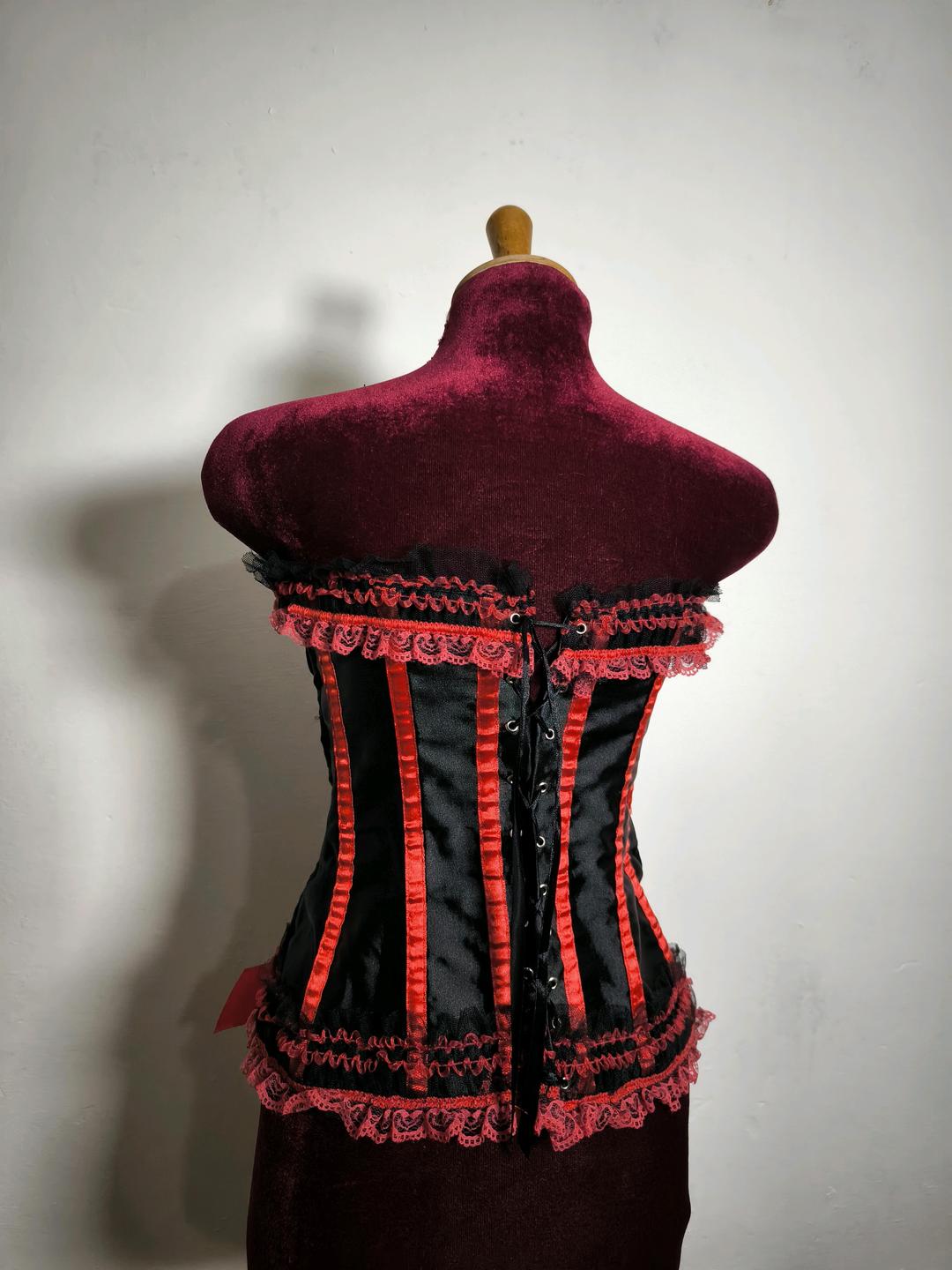 Винтаж Готический корсет с кружевом — фото 2