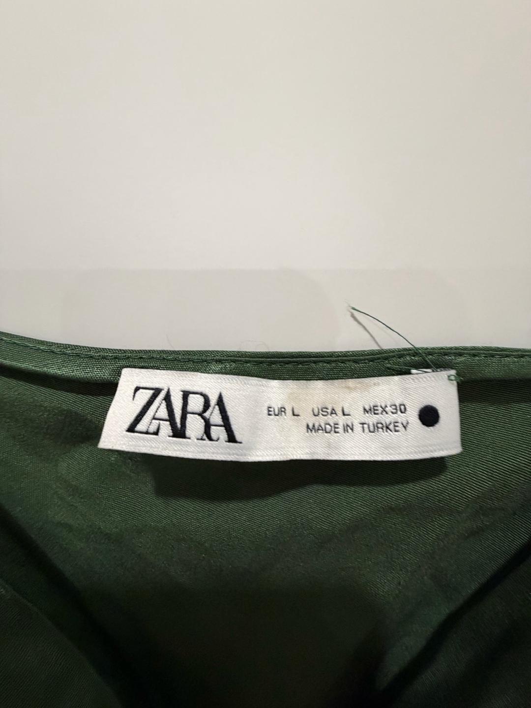 Zara Сарафан оливкого цвета Zara — фото 2