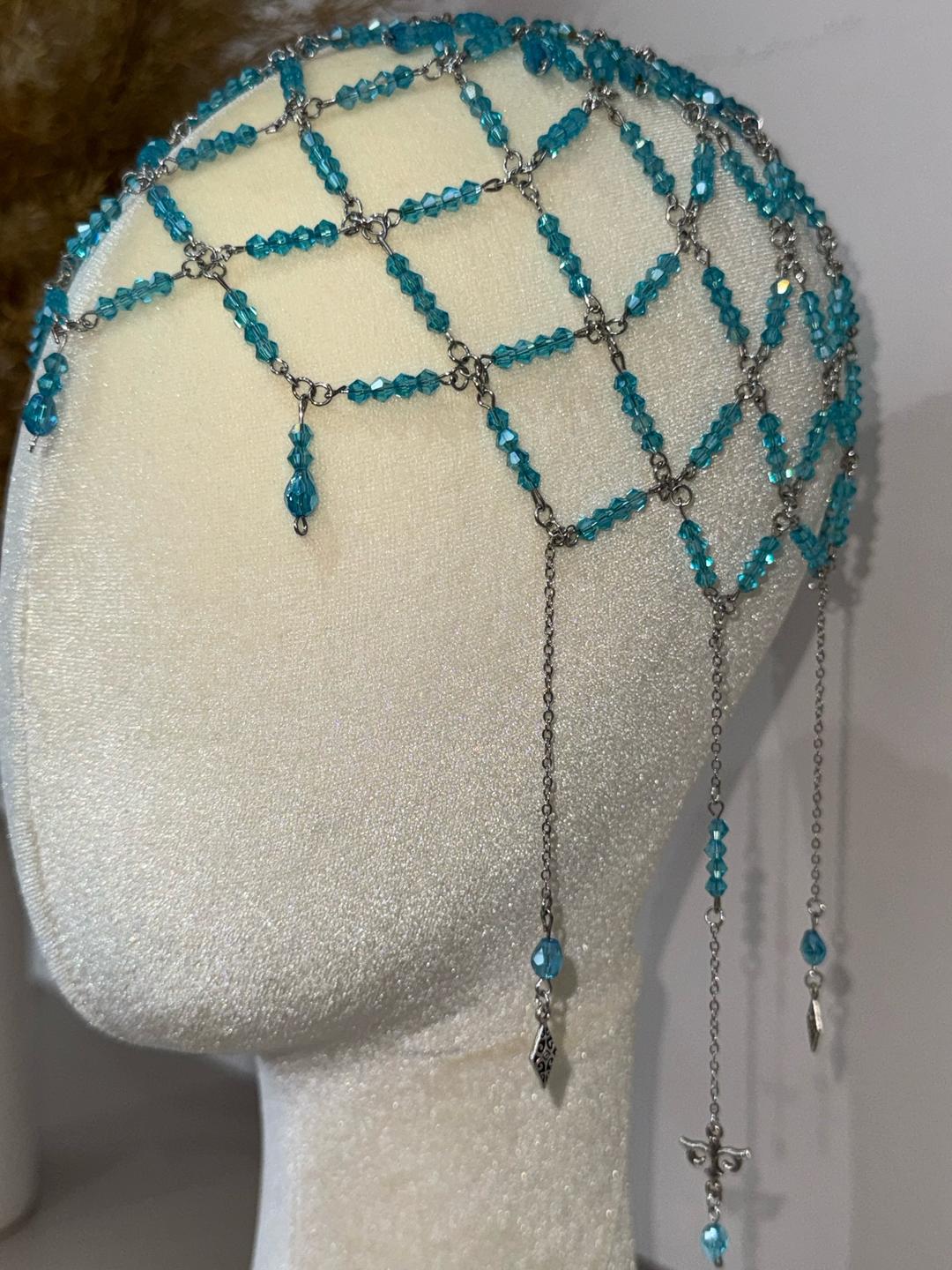 Handmade (ручная работа) Аксессуар на голову с кристаллами — фото 2
