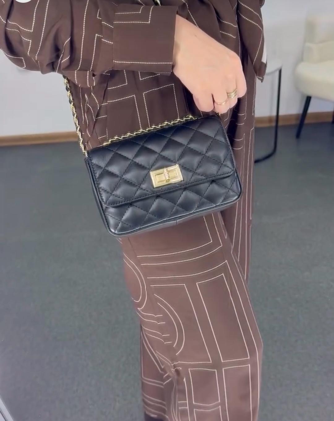Leather Country Стеганая сумка на цепочке Италия — фото 2