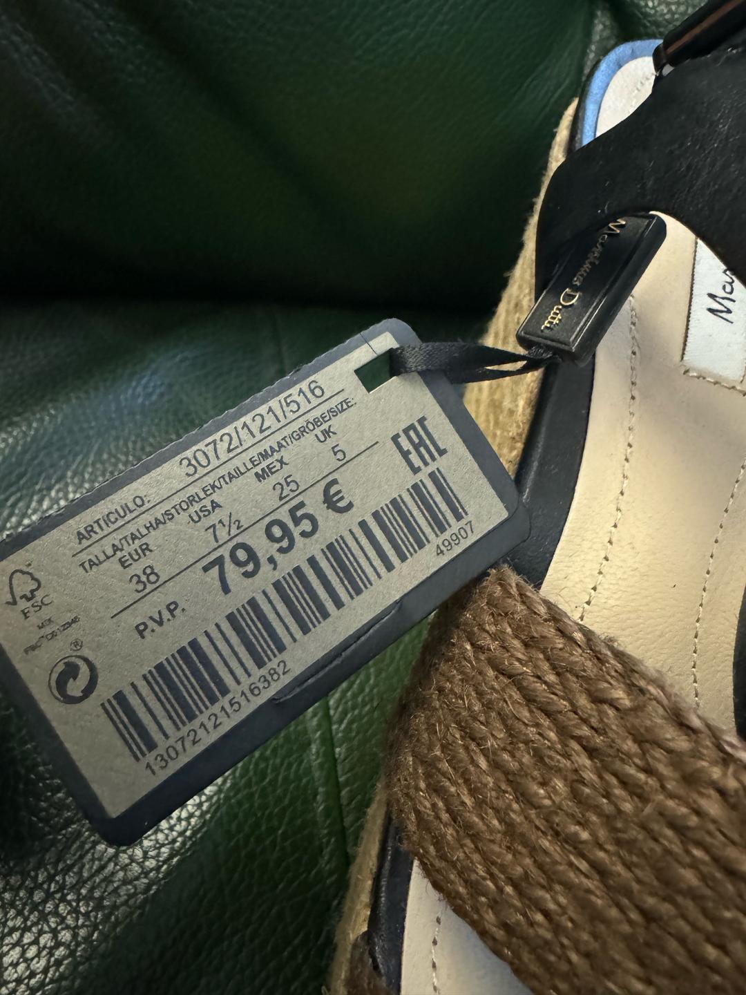 Massimo Dutti Сандалии Massimo Dutti на танкетке — фото 2