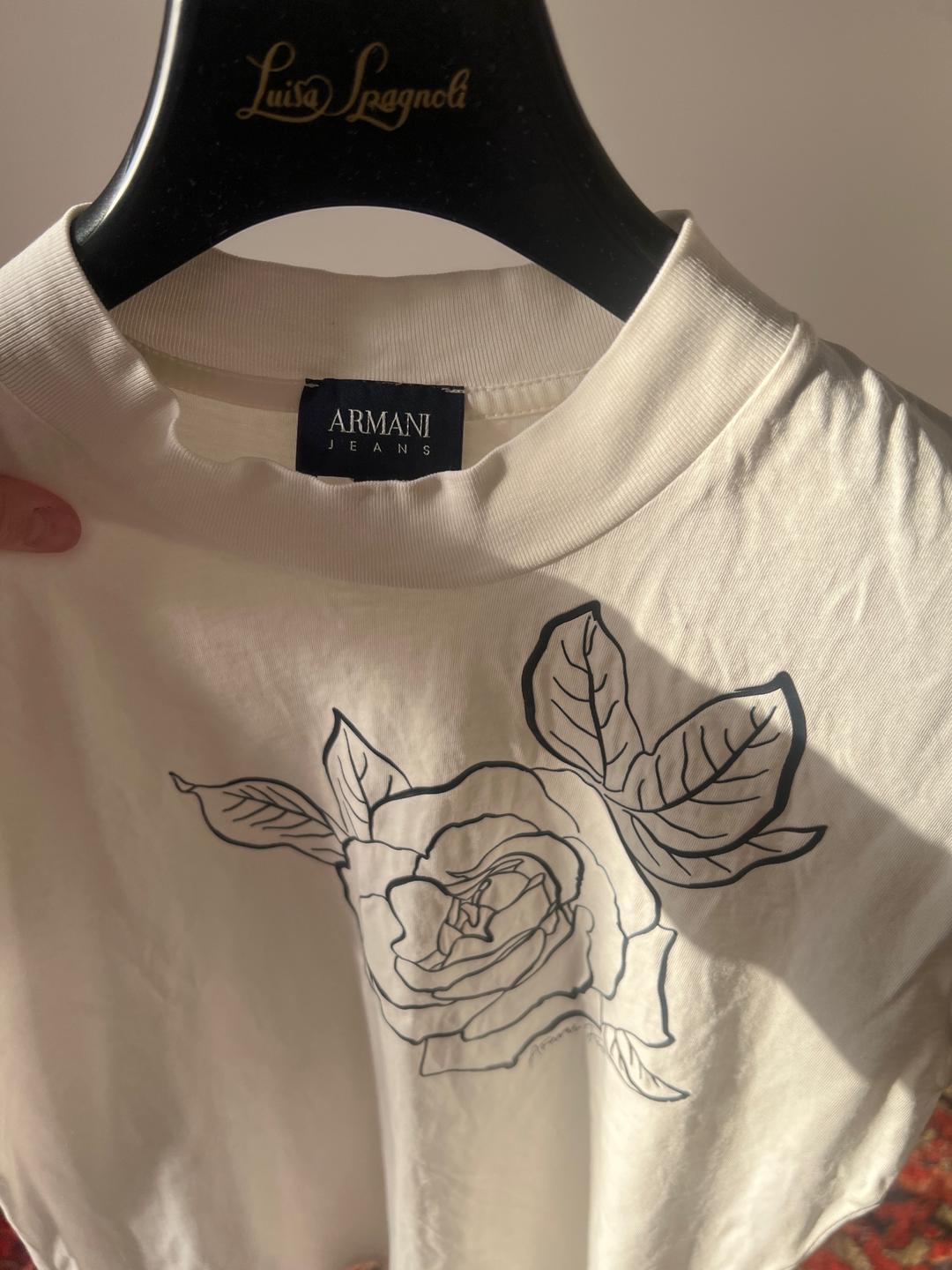 Armani Jeans Футболка Armani Jeans с принтом розы — фото 2