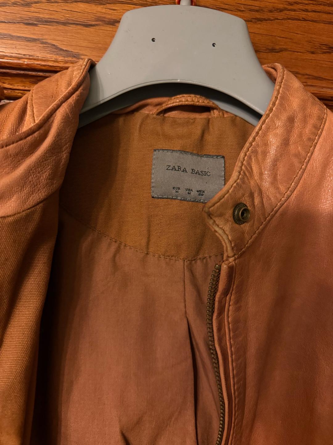 Zara Кожаная куртка Zara — фото 2