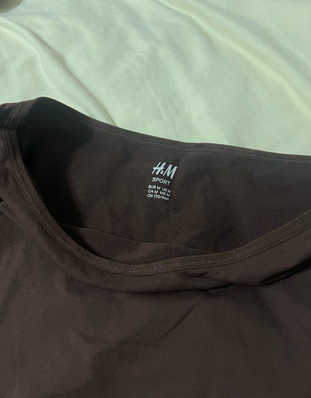 H&M Спортивный укороченный лонгслив — фото 2
