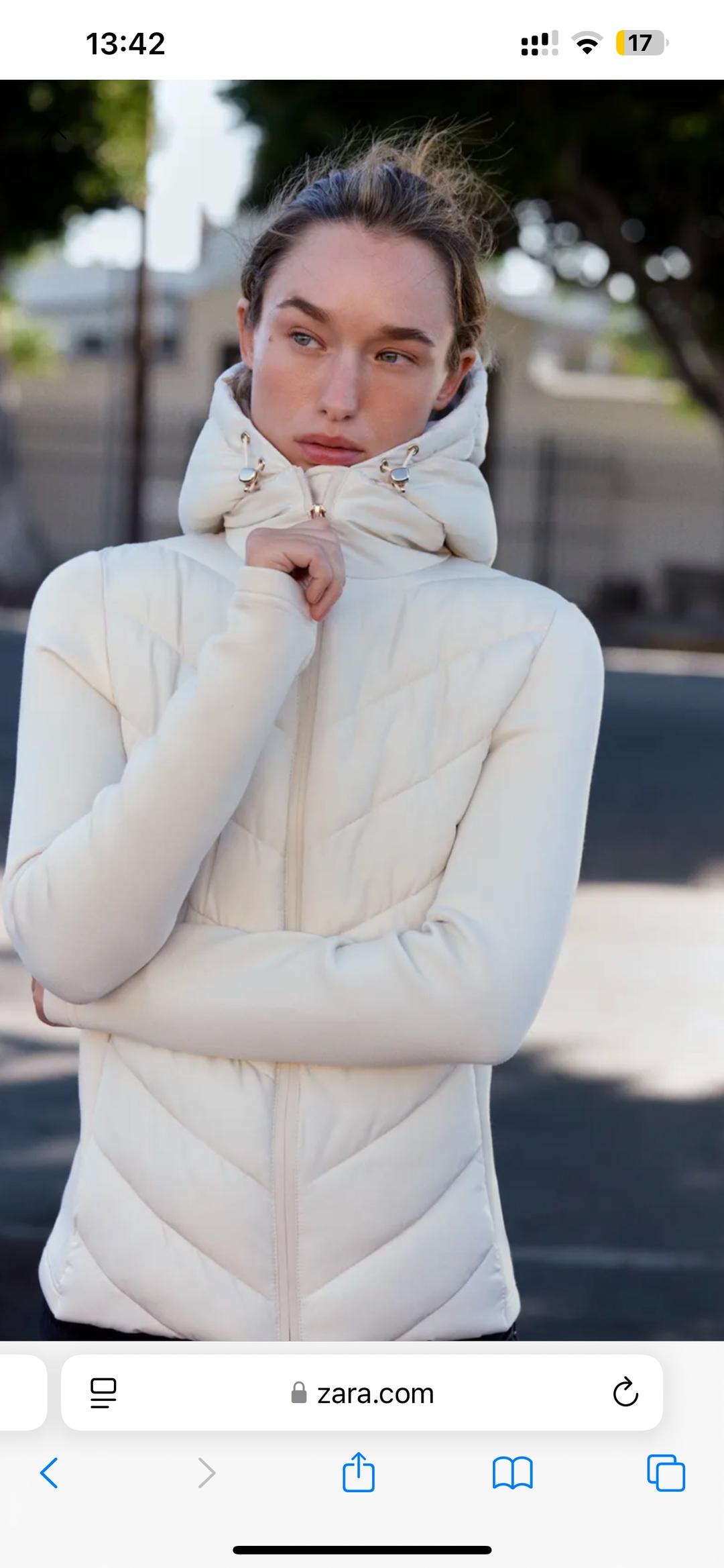 Zara Куртка Zara белая — фото 2