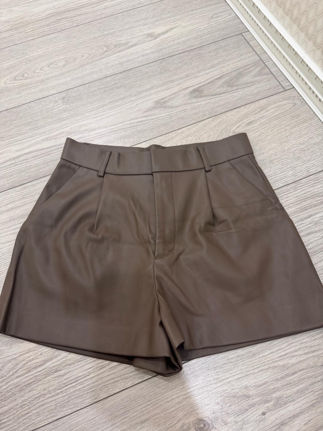 Zara Шорты экокожа Zara — фото 2