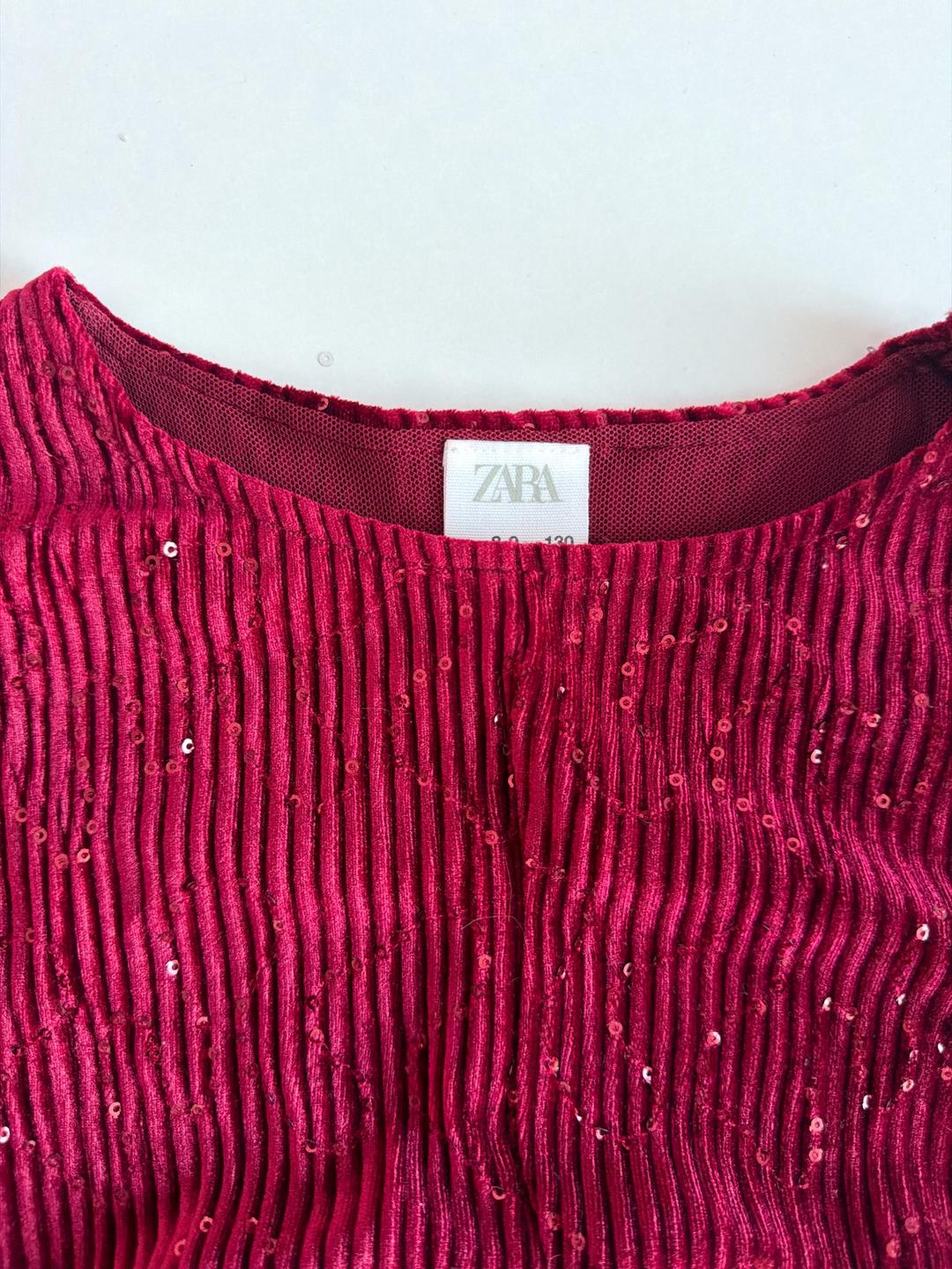 Zara Блузка Zara бархат 8-9 лет — фото 2