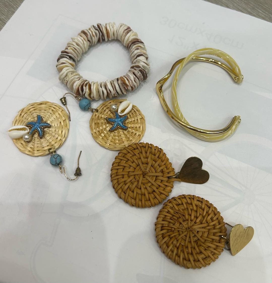 Нет бренда Летний набор украшений — фото 2