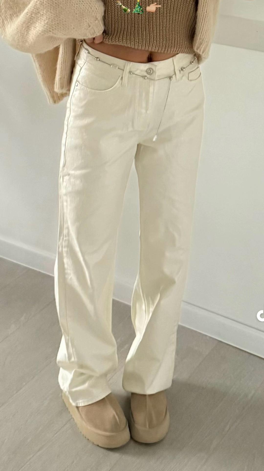 Zara Белые джинсы Zara — фото 2