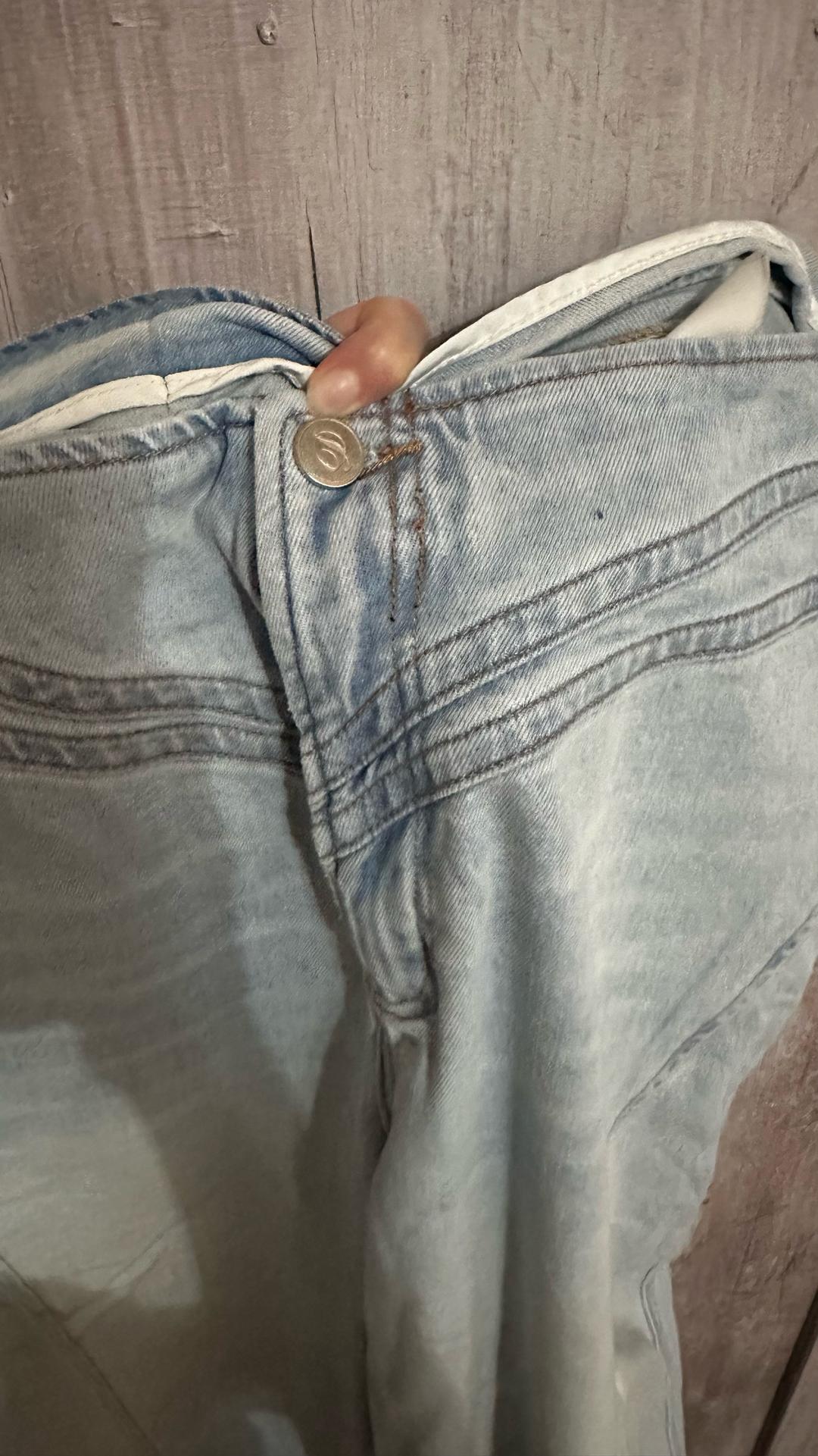 fashion jeans Джинсы широкие — фото 2