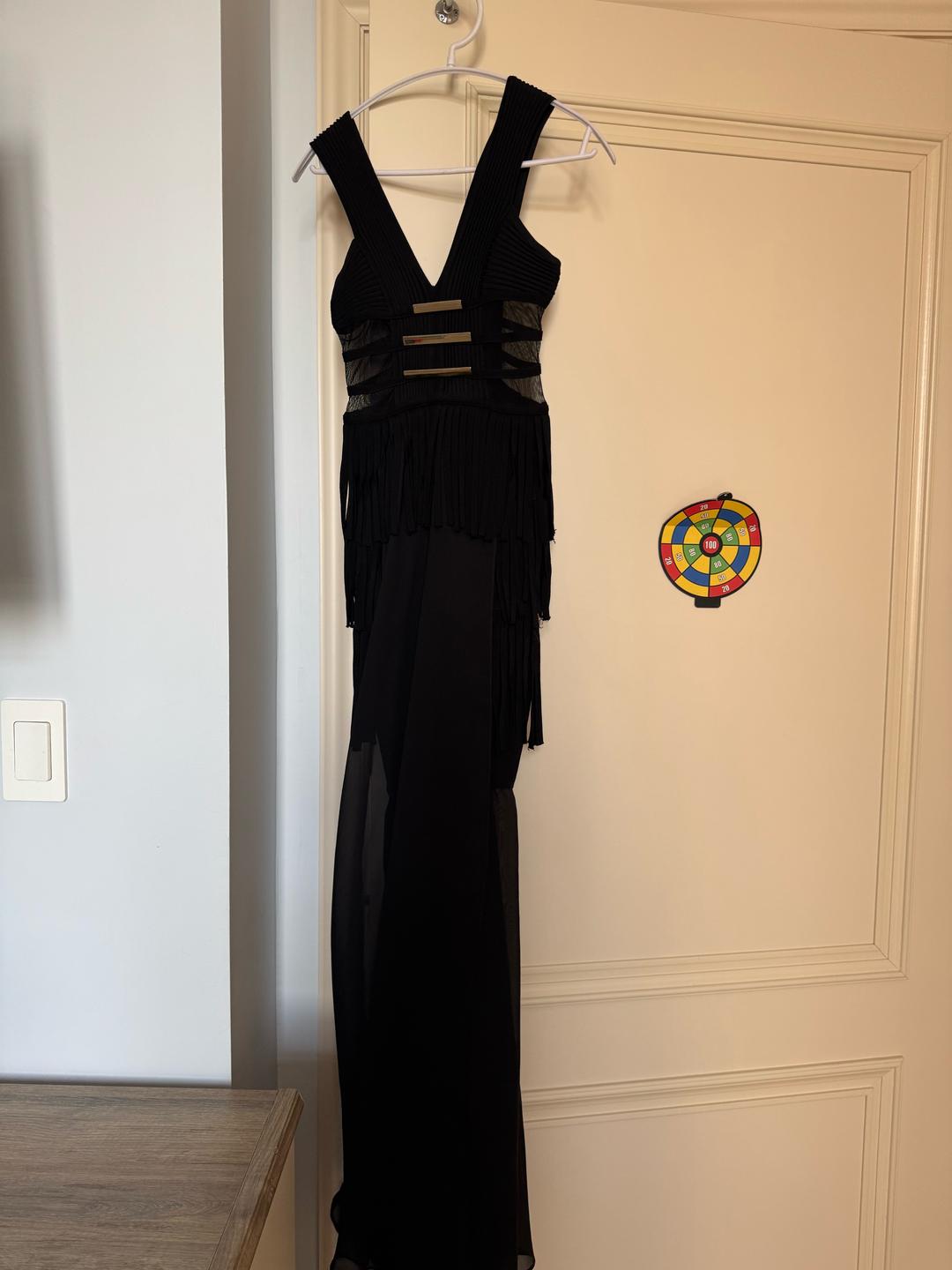 Blacky Rea - Black Bandage & Mesh Maxi Dress — фото 2