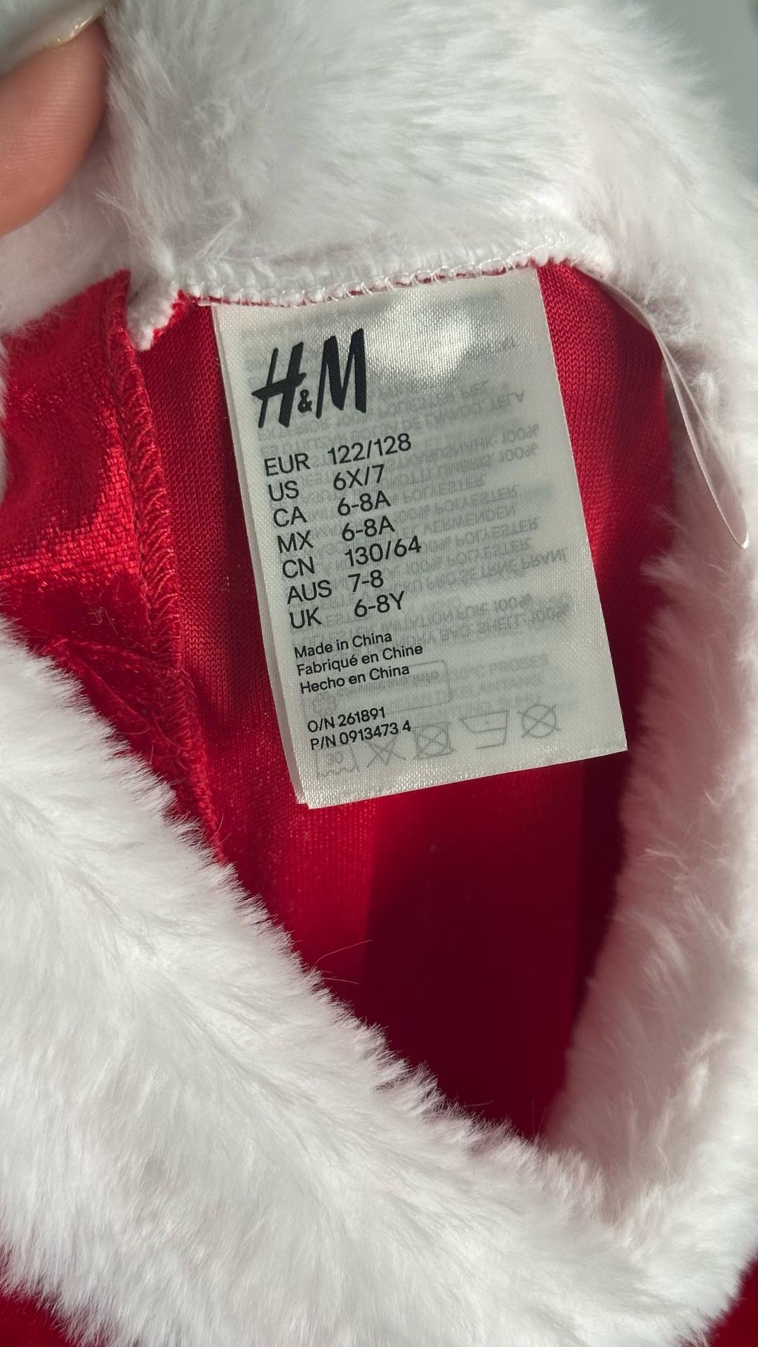 H&M Новогоднее платье размер 122-128 — фото 2