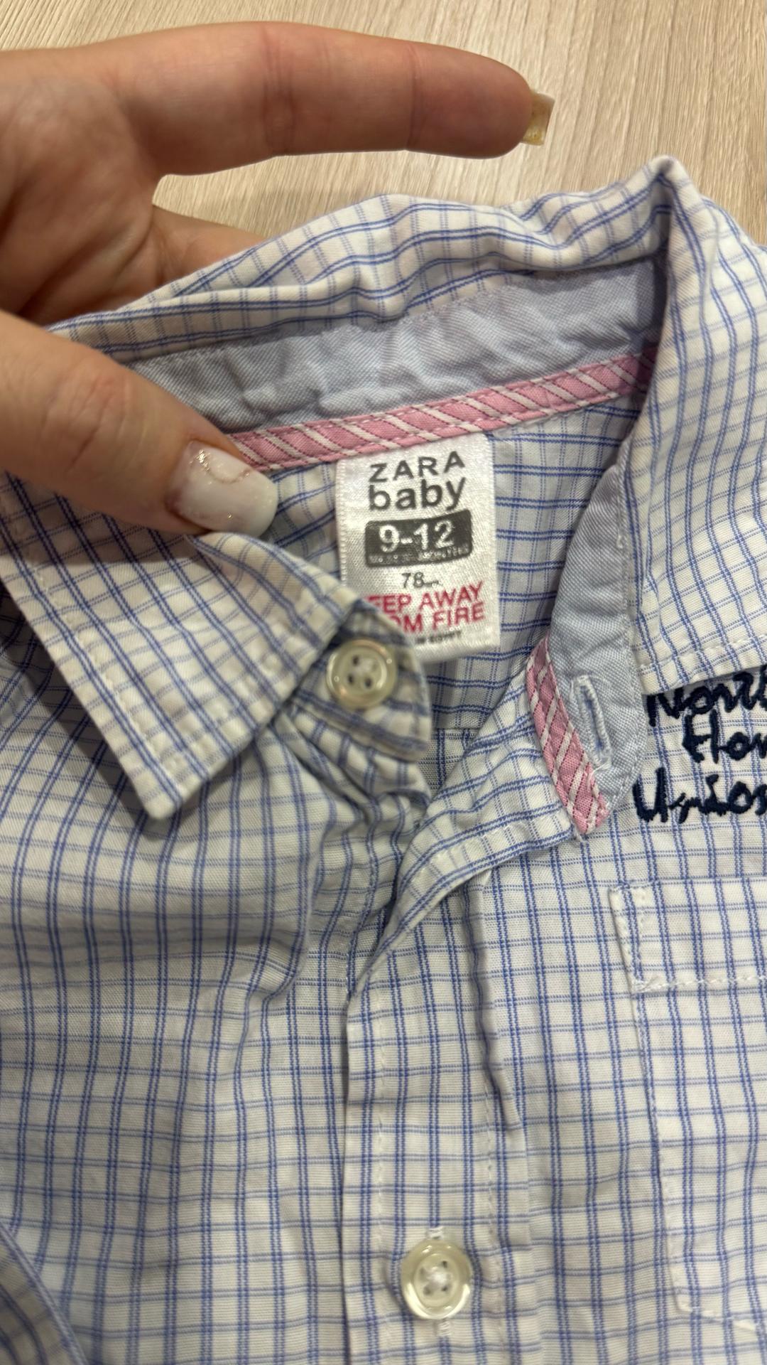Zara Рубашка ZARA в клетку для мальчика — фото 2