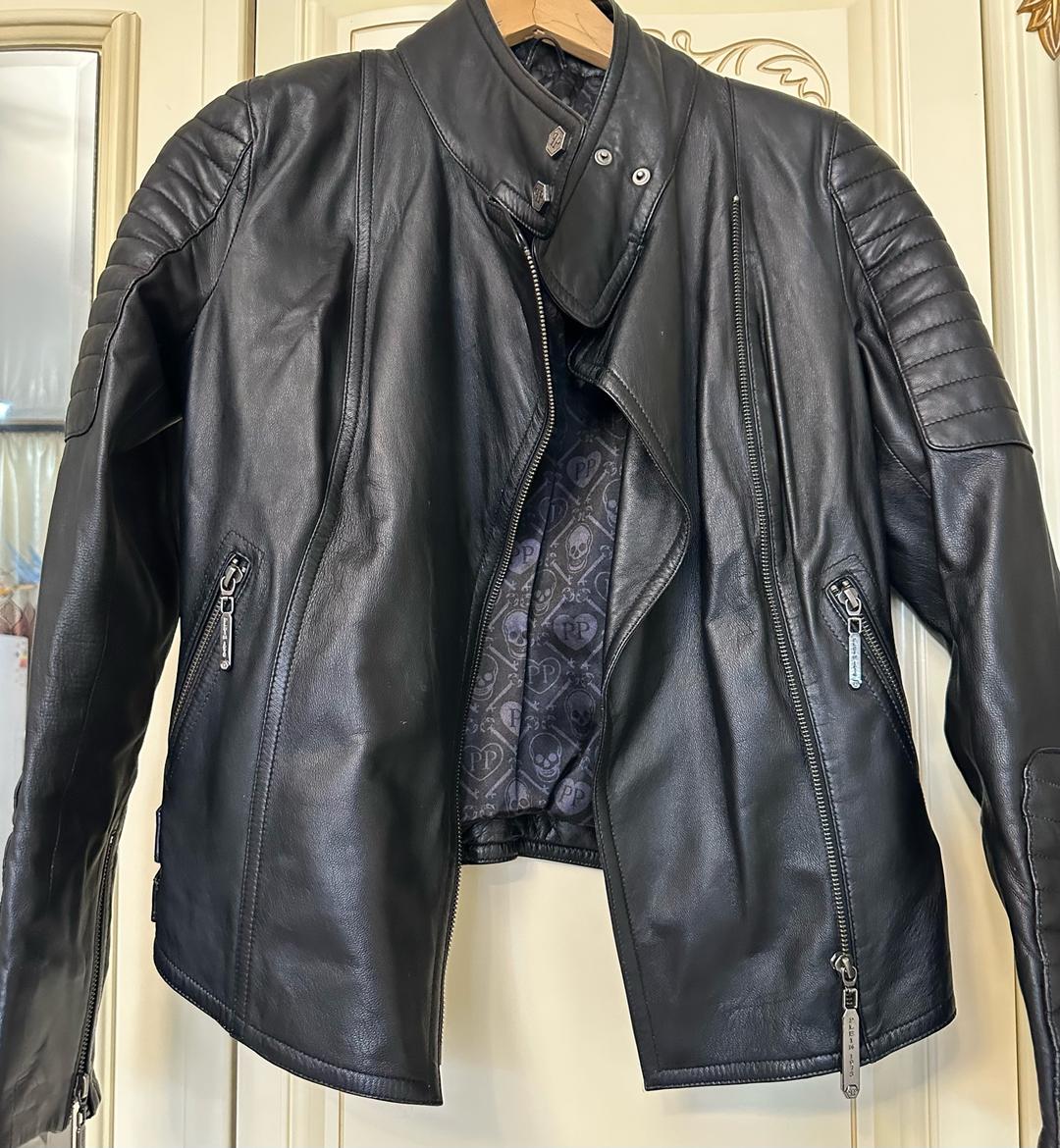 PHILIPP PLEIN Кожаная куртка Philipp Plein — фото 2
