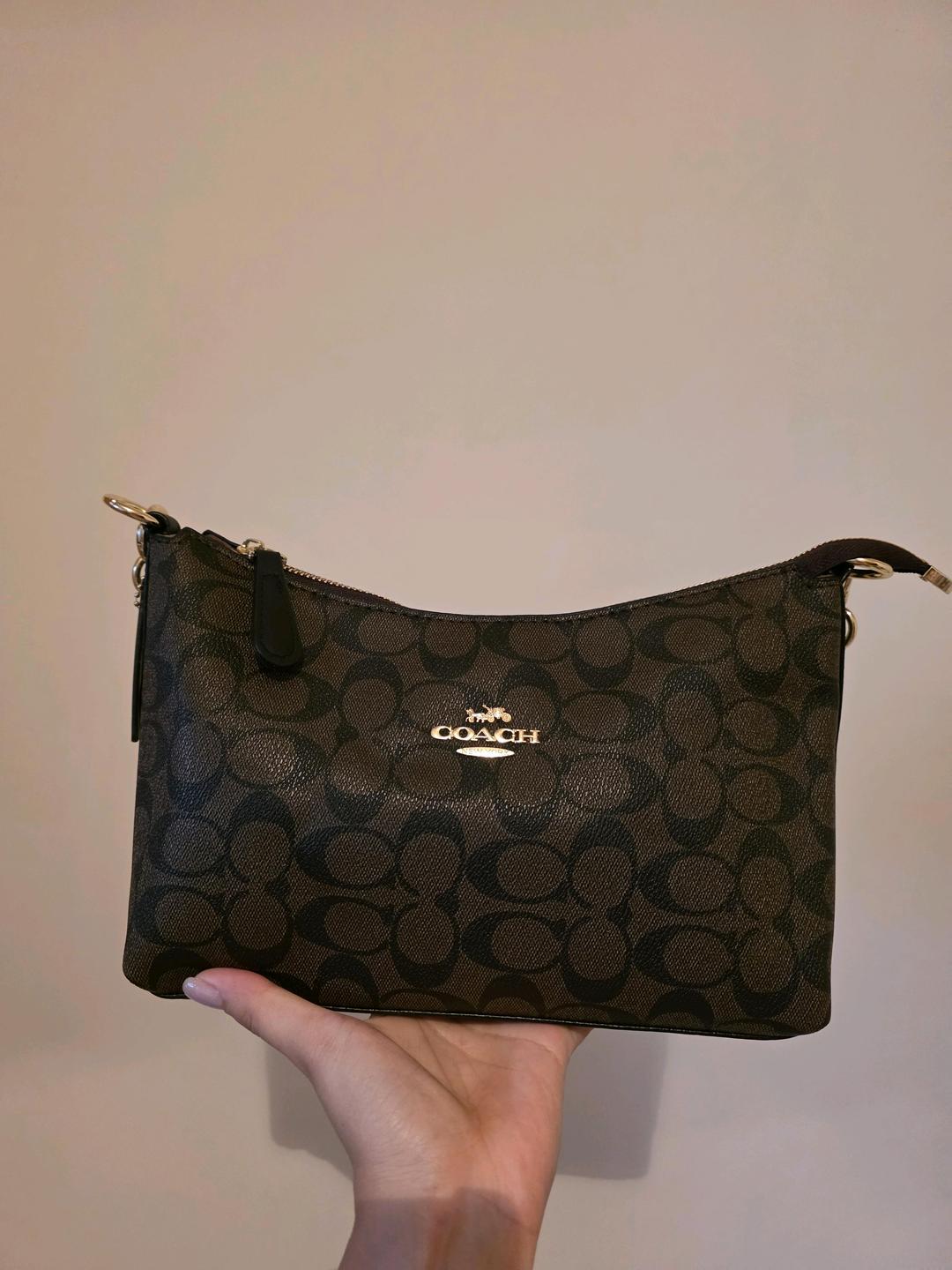 Coach Сумка Coach темно коричневая — фото 2