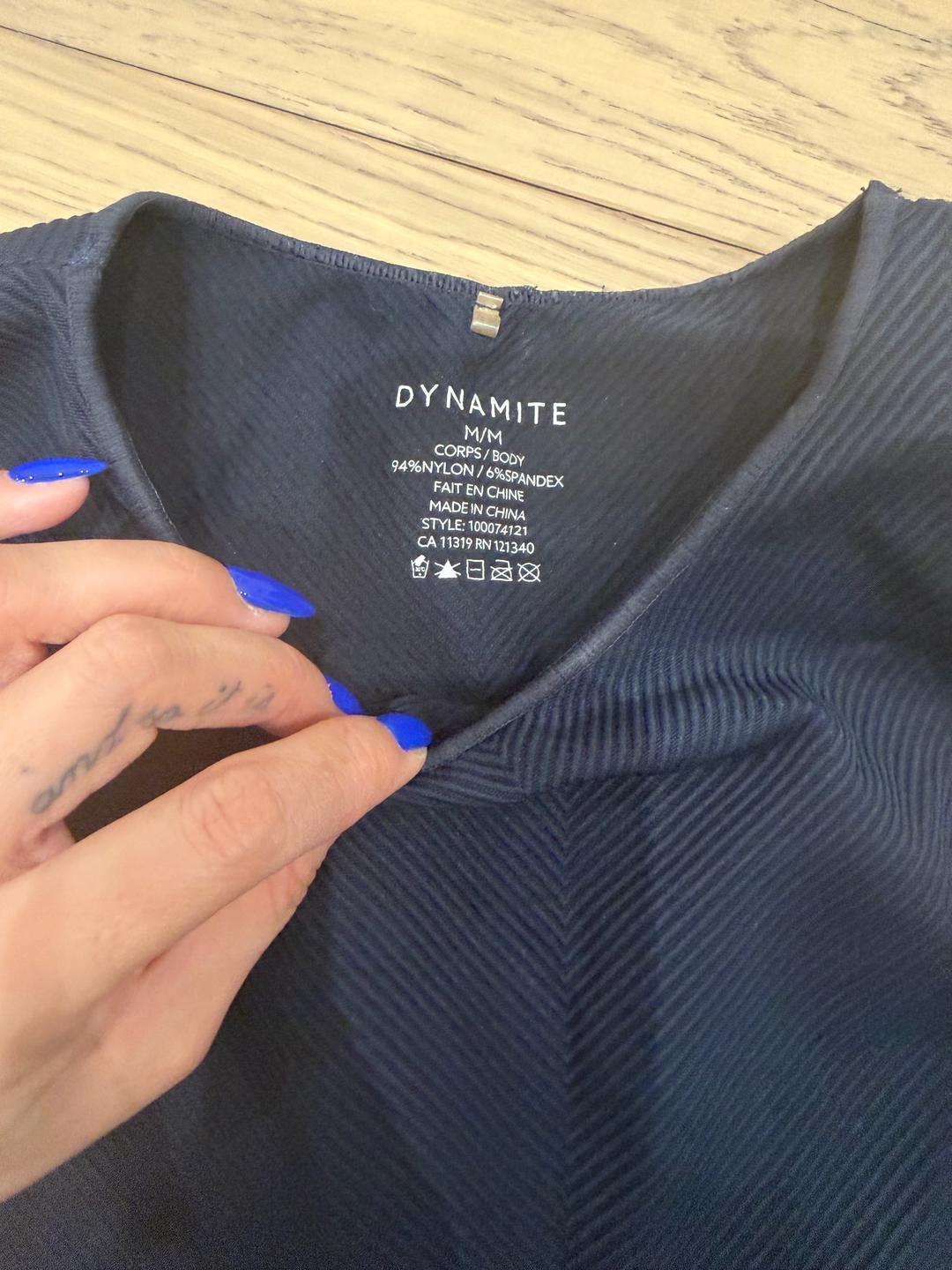 Dynamite Боди в рубчик синий Dynamite М — фото 2
