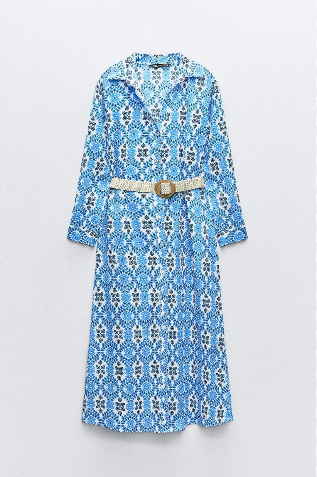 Zara Платье Zara с принтом — фото 2