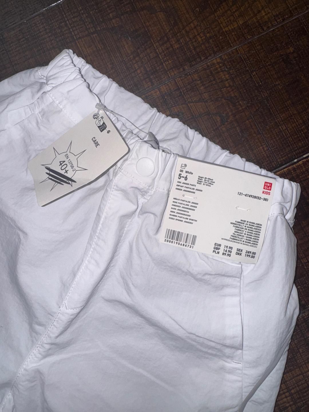 Uniqlo Новые детские брюки/джоггеры Uniqlo (оригинал с биркой), 5-6 лет — фото 2