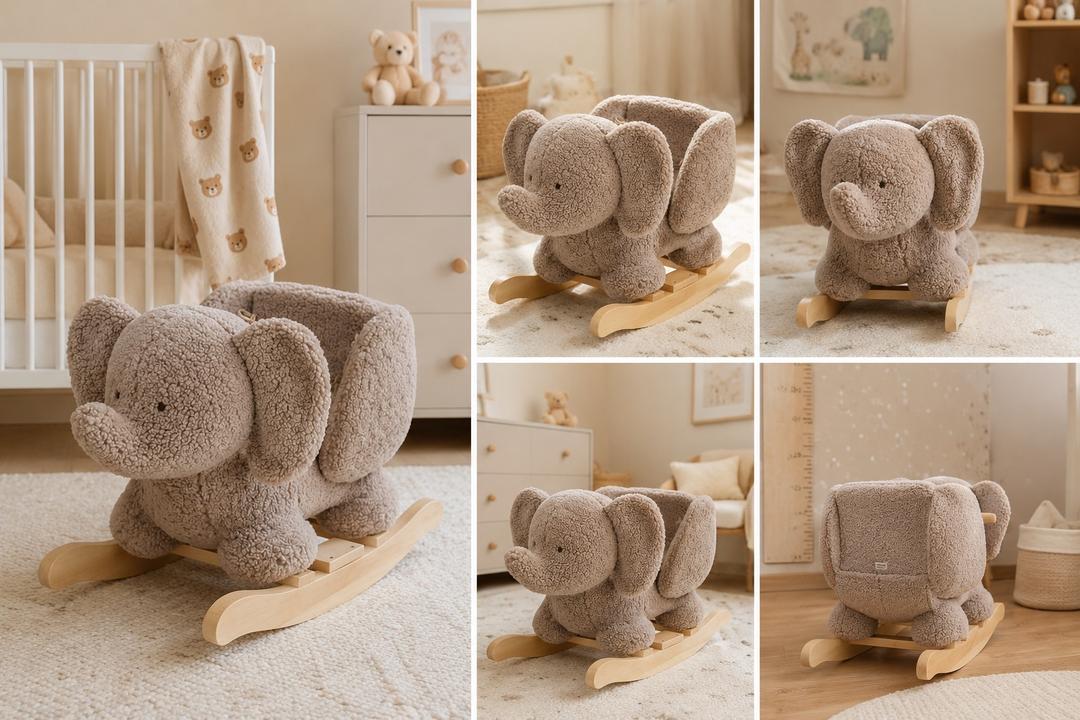 nattou Качалка детская Nattou TEDDY Слоник ecru 544009 — фото 2